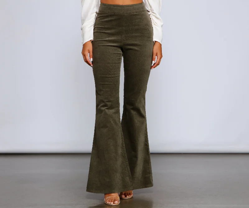 Can't Resist Bring The Flare Corduroy Pants