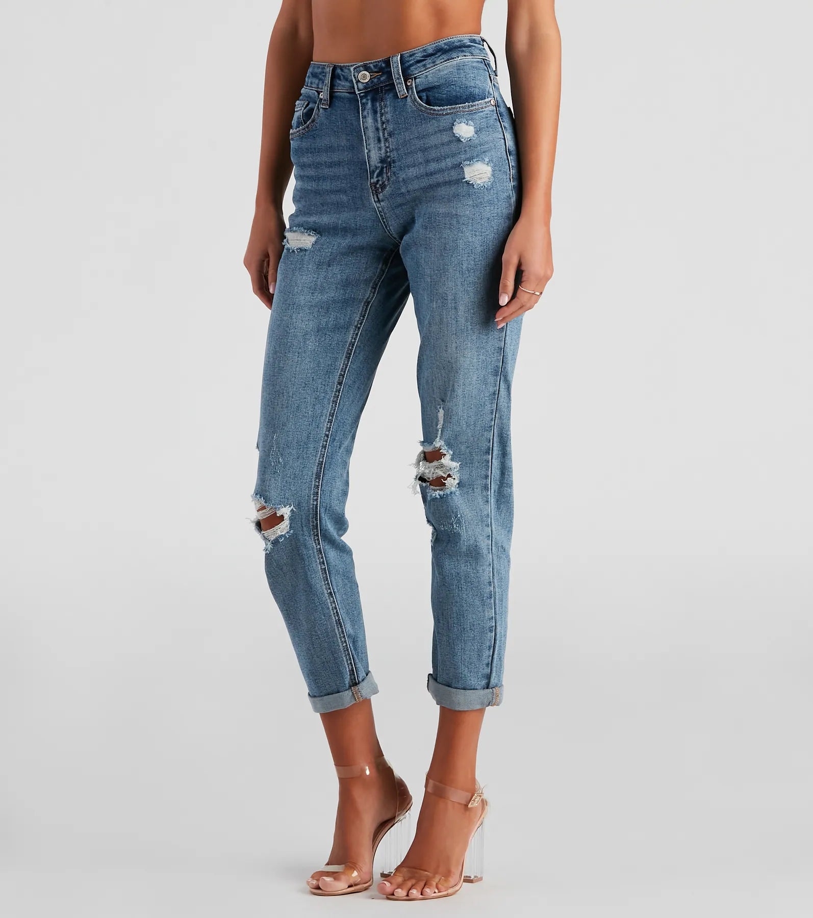 Mega Discount Amanda High-Rise Boyfriend Jeans by Windsor Denim