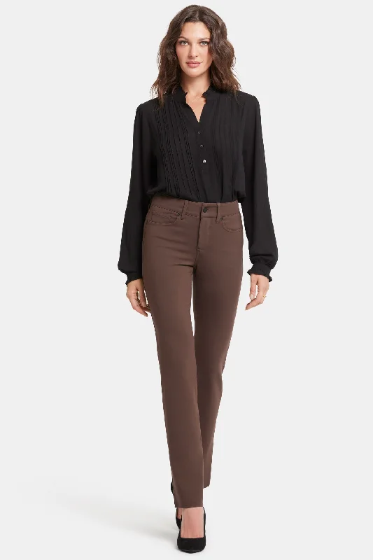 Special Price Marilyn Straight Pants - Coffee Bean