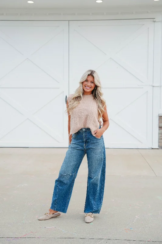 Deal Frenzy Just Black Barrel Jeans