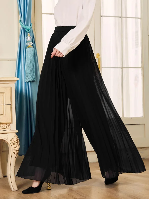 Weekend Discounts to Indulge In Elegant Plain Zipper High Waist Long Women Pants
