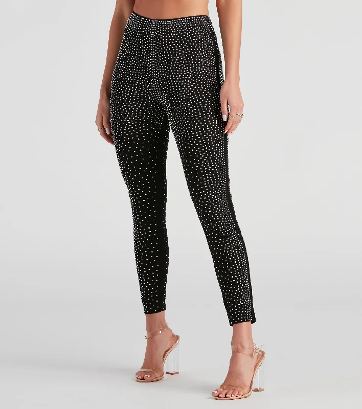 Savings Galore On The Dance Floor Rhinestone Leggings