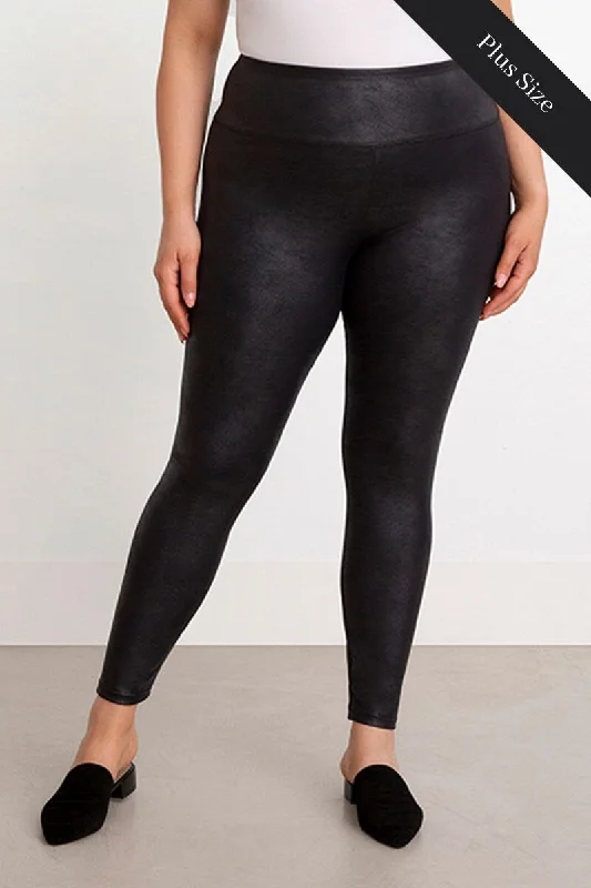 Weekend Sale: Don't Miss Out Faux Leather Legging Plus | Onyx