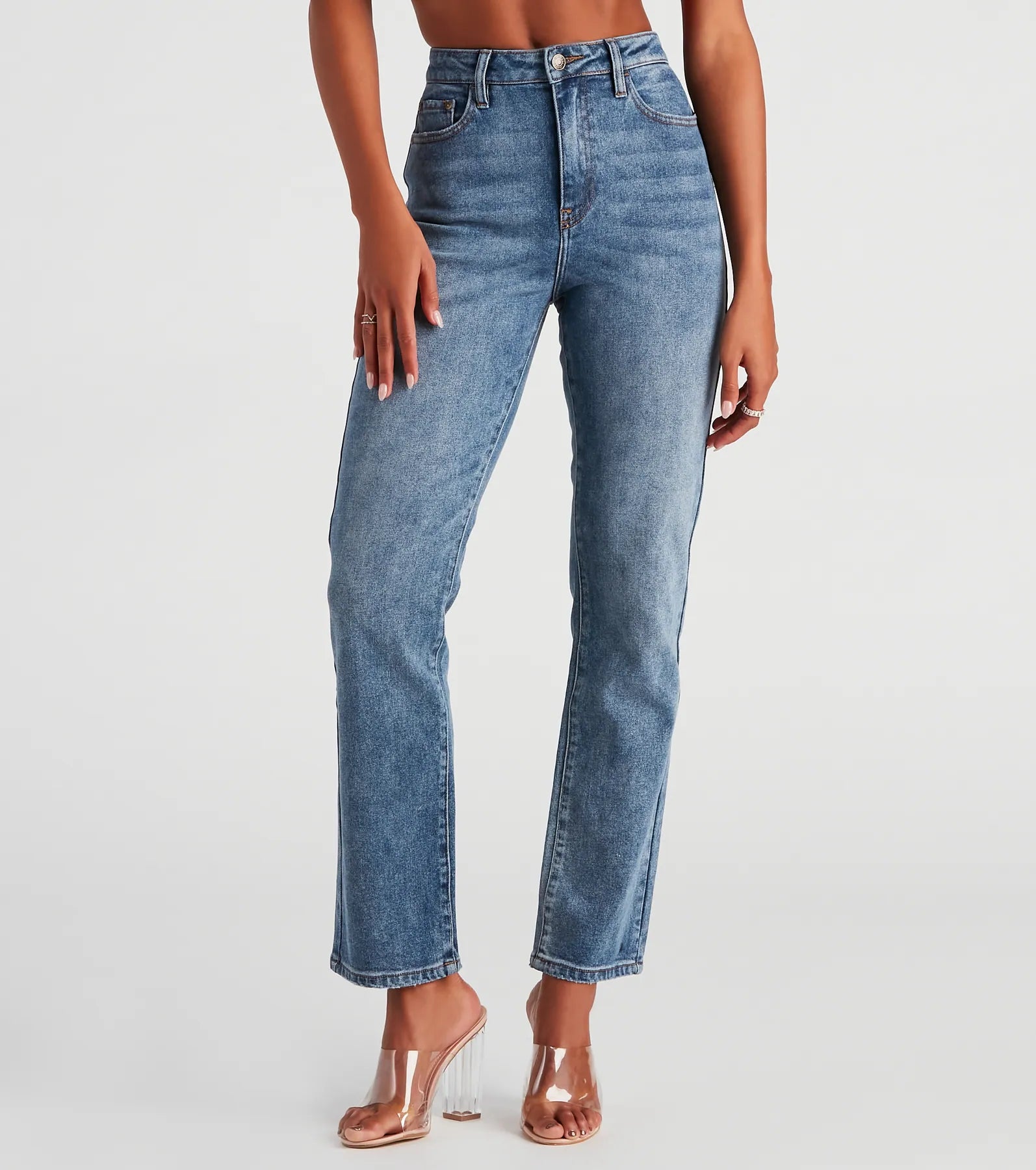 Today’s Deal Desa High-Rise Straight Leg Jeans By Windsor Denim