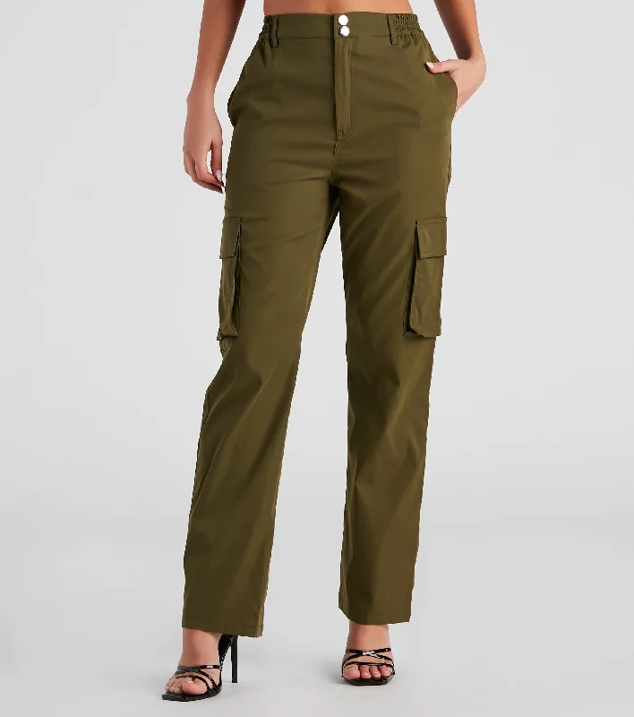 Markdowns Casual Slay Wide-Leg Cargo Pants