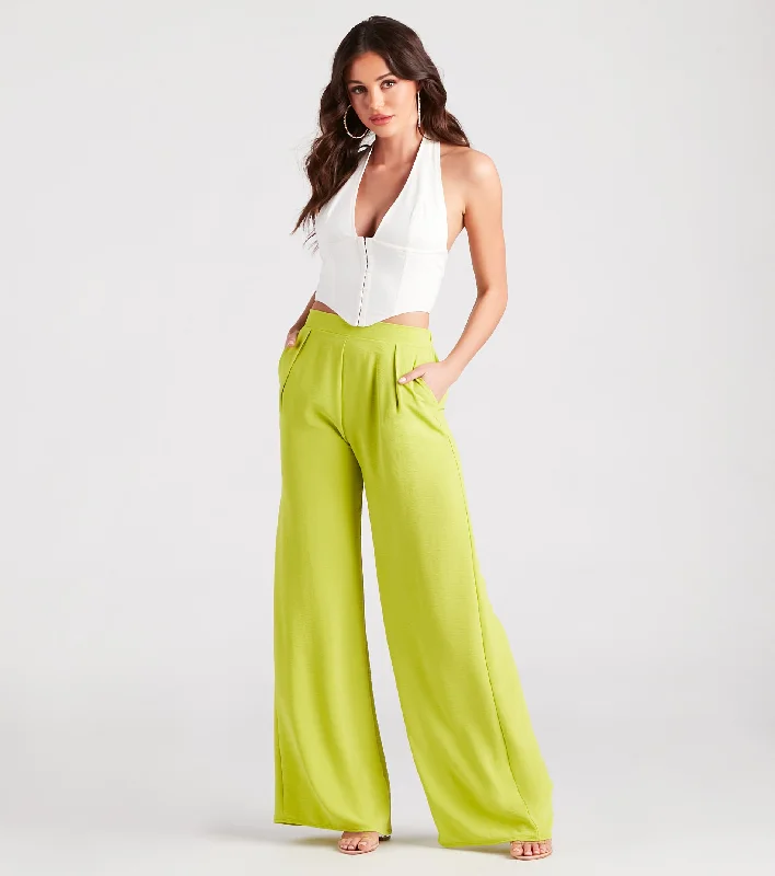 Flash Deals Weekend Chic High Waist Wide-Leg Pants