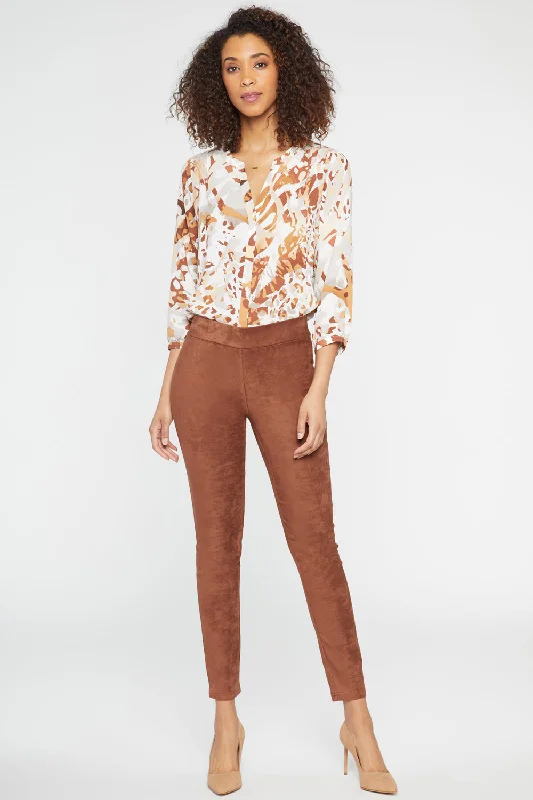 Special Promotion Basic Legging Pants In Petite - Coffee Bean