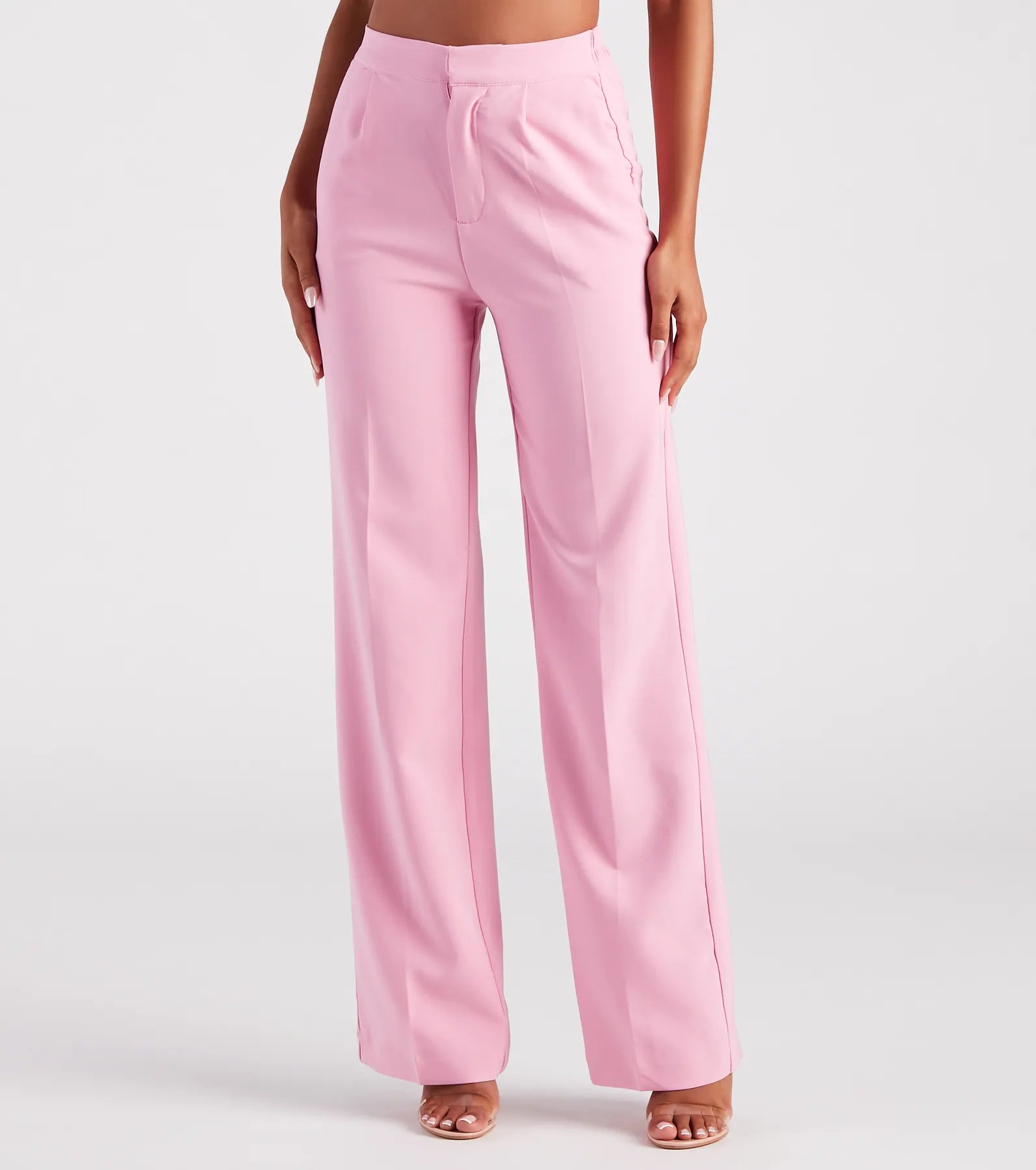 Flash Sale Chic Confidence Straight-Leg Trouser Pants