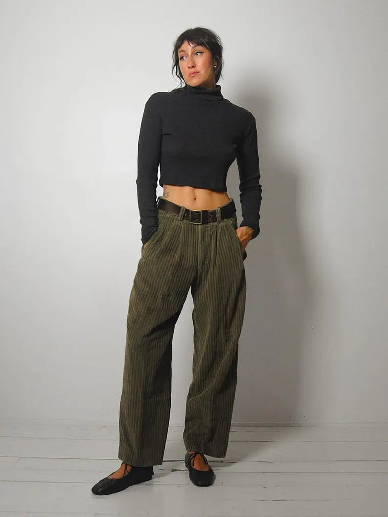 Super Bargain 1980's Mens Hugo Boss Corduroy Trousers