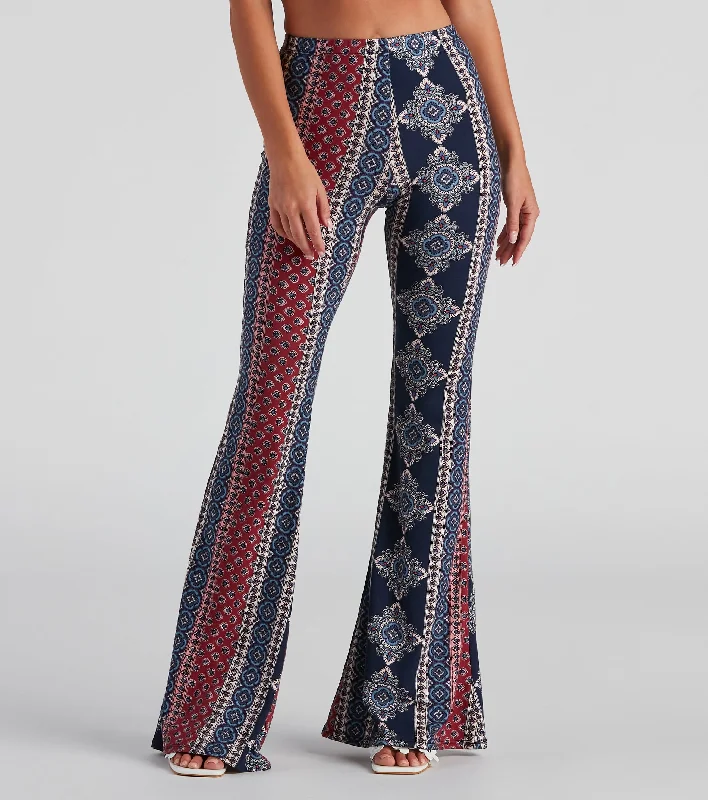 Buy More, Save More Boho Flare High Rise Pants