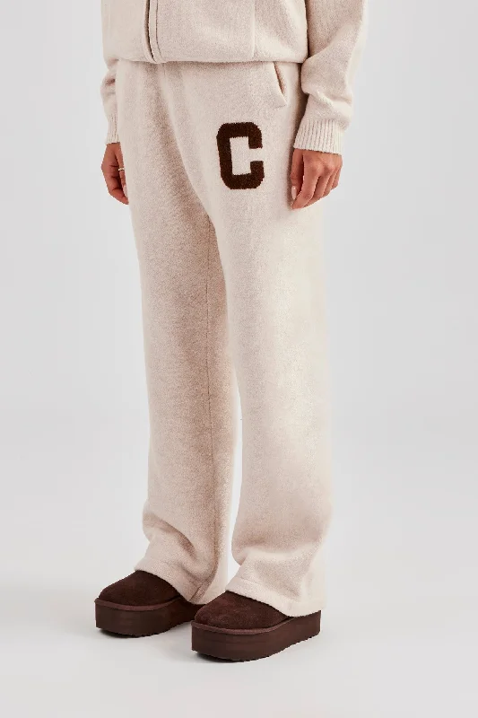 Weekend Bargains to Grab Knitted Wide Leg Jogger - Off White