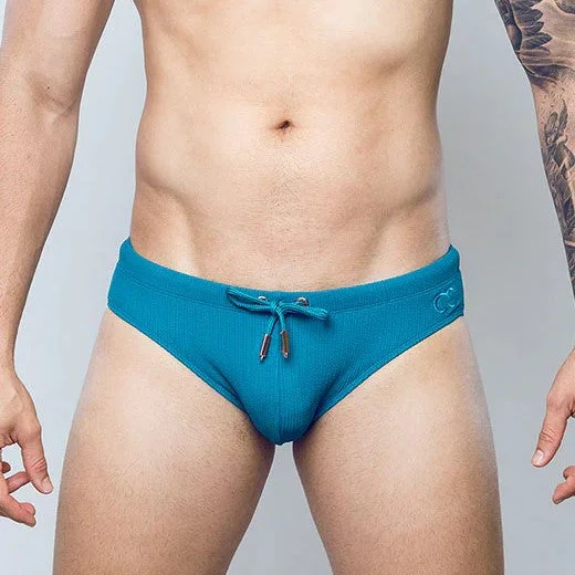 Special Savings 2eros Railroad swim brief teal