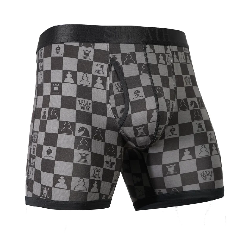 Special Offer SHEATH 4.0 Bamboo Chess Grandmaster Men's Dual Pouch Boxer Brief