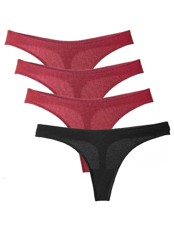 4 Pack Sexy Seamless Panties Multicolor