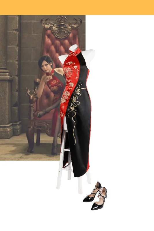 Price Cut Ada Wong Bicolor Qipao Dress Resident Evil 4 Remake Cosplay Costume