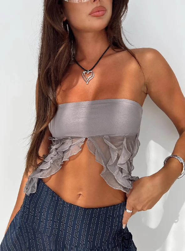 Must-Have Deals Anton Ruffle Tube Top Soot