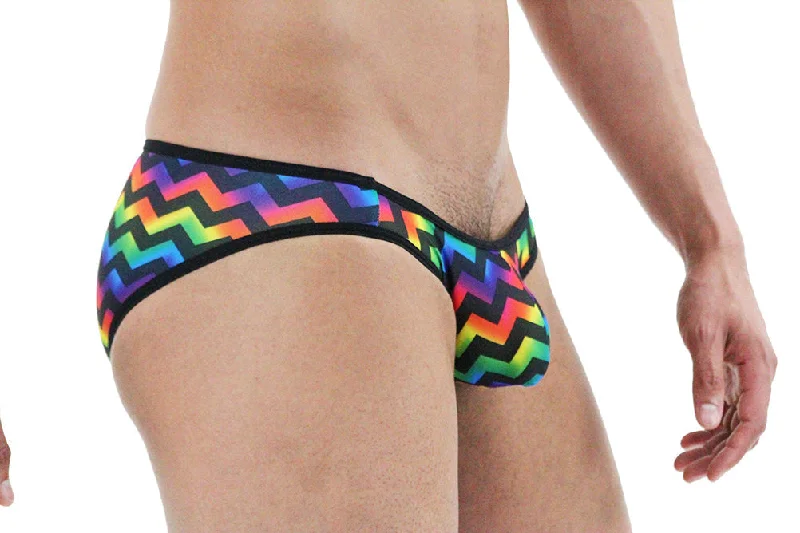 Weekend Offers That Impress Arcoiris Geo Print Mens Bikini Brief By NDS Wear - BLOWOUT SALE!
