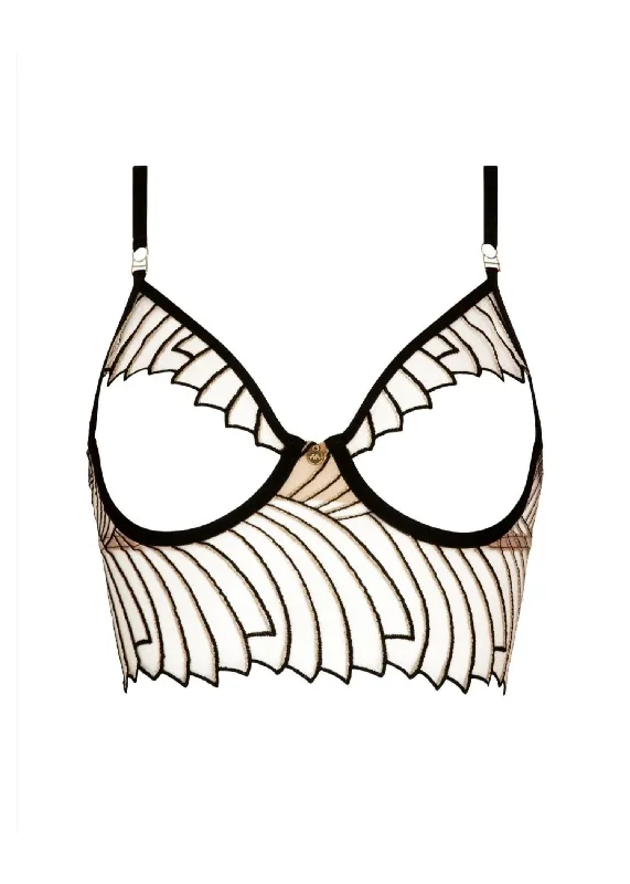 Closeout Deal Cosmic Dream Ouvert Bustier (Black)