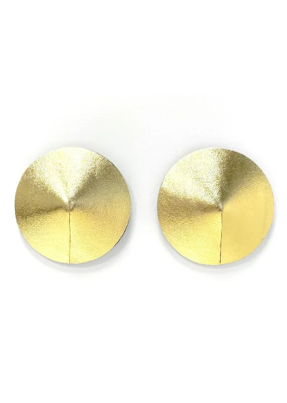 Online Only Leather Nipple Cover (Gold)