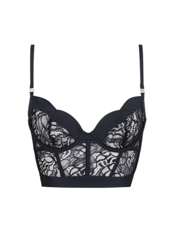 Clearance Items Eleanora Wired Bustier (Black)
