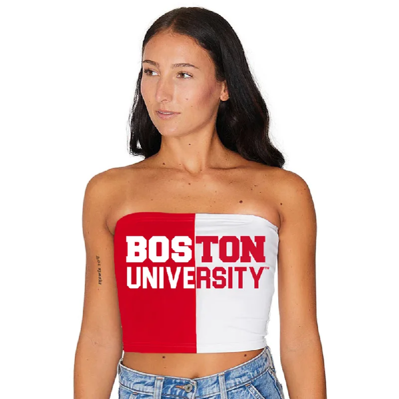 Super Bargain Boston University Two Tone Tube Top