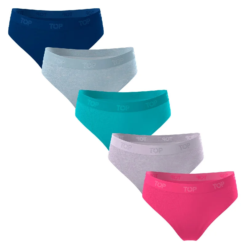 Shop and Save Calzón Bikini NIÑA Algodón Pack 5 C1