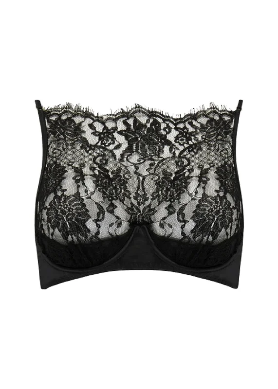 Lowest Prices Hera High Neck Balconette Bra (Black)