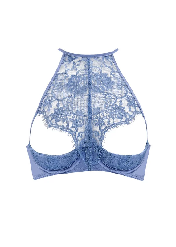 New Arrival Hera Quarter Cup Bra (Steel Blue)