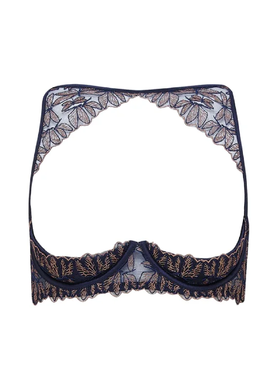 Overstock Sale Odonata Quarter Cup Bra (Midnight Blue)