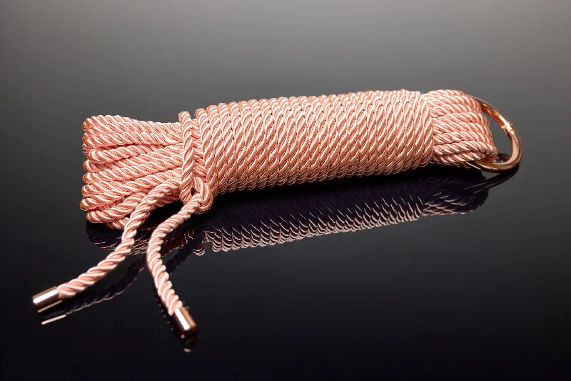 Deep Discounts Coquette Pleasure Collection Silky Smooth Rope - Rose Gold