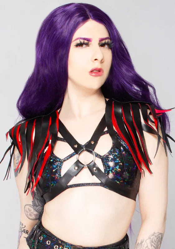 Weekend Shopping Bliss Nitara Rage Leather Fringe Body Harness