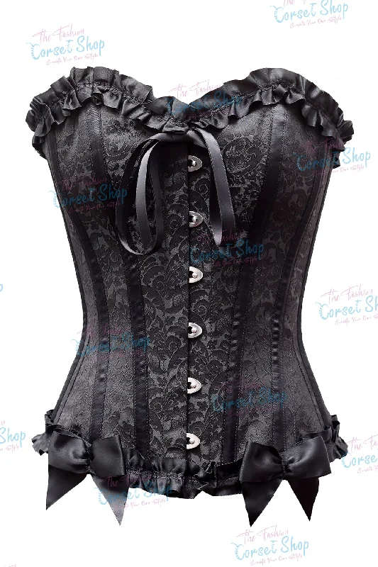 Top Pick Demann Brocade Burlesque Overbust Corset