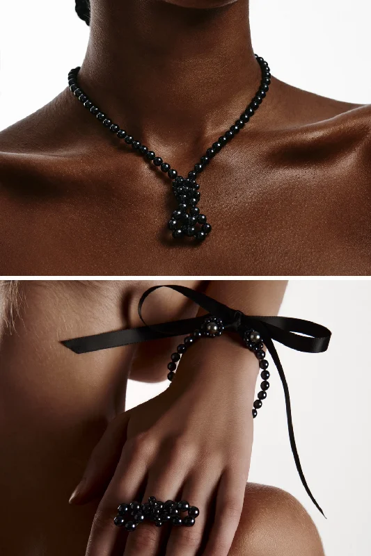 Massive Deals Destinos Dark Jewel Set Black