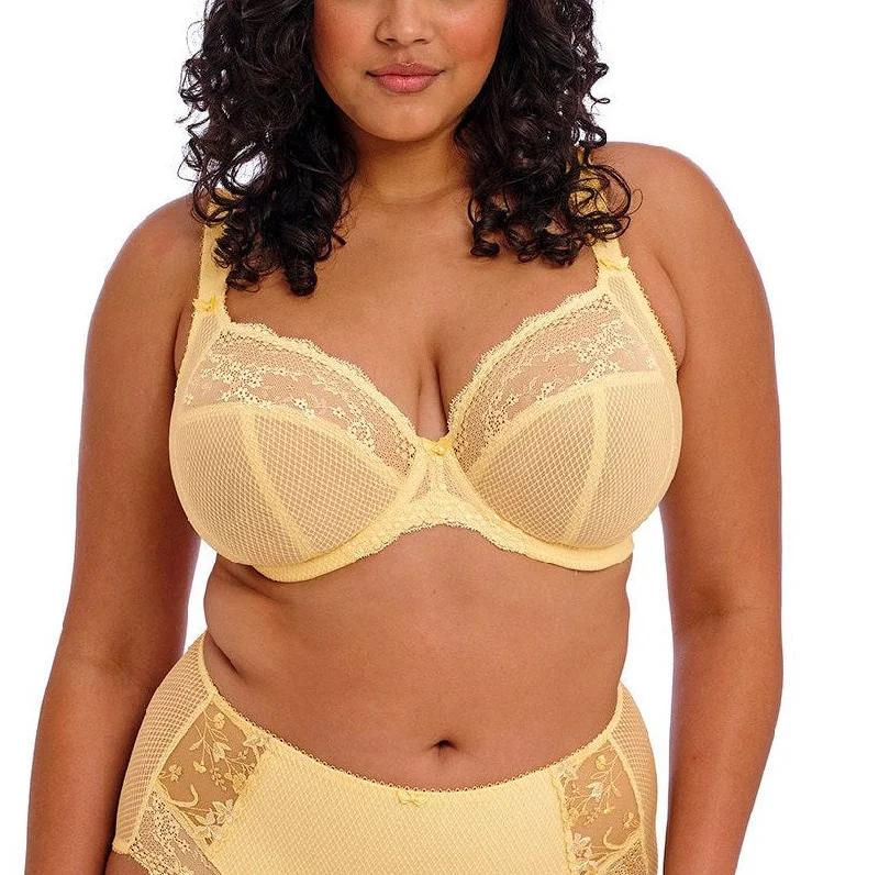 Elomi Charley Underwire Stretch Plunge Bra - Lemon Fizz