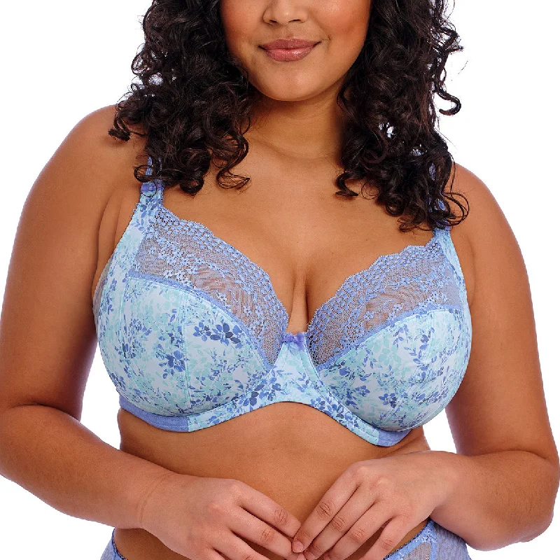 Last Chance Elomi Lucie Stretch Plunge Bra - Cornflower Blue