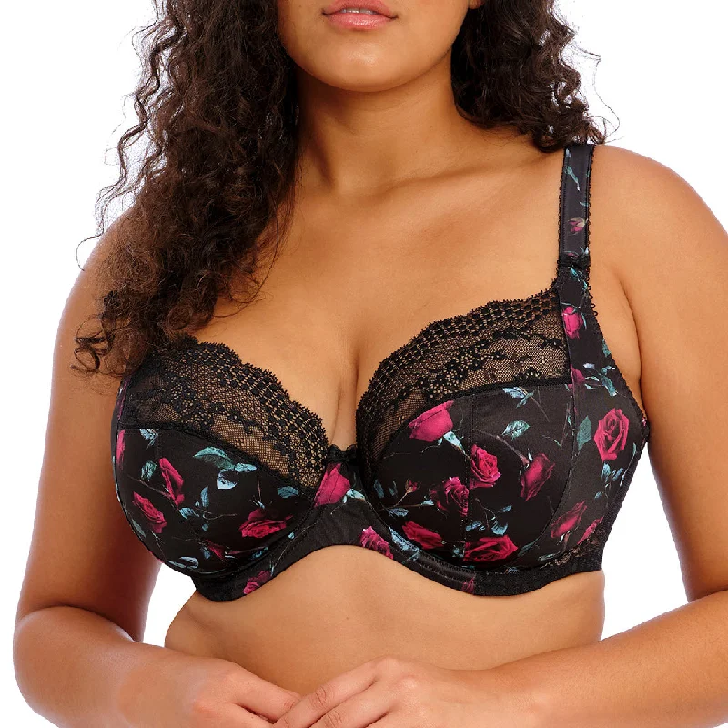 Price Smash Elomi Lucie Stretch Plunge Bra - Rock 'n Rose
