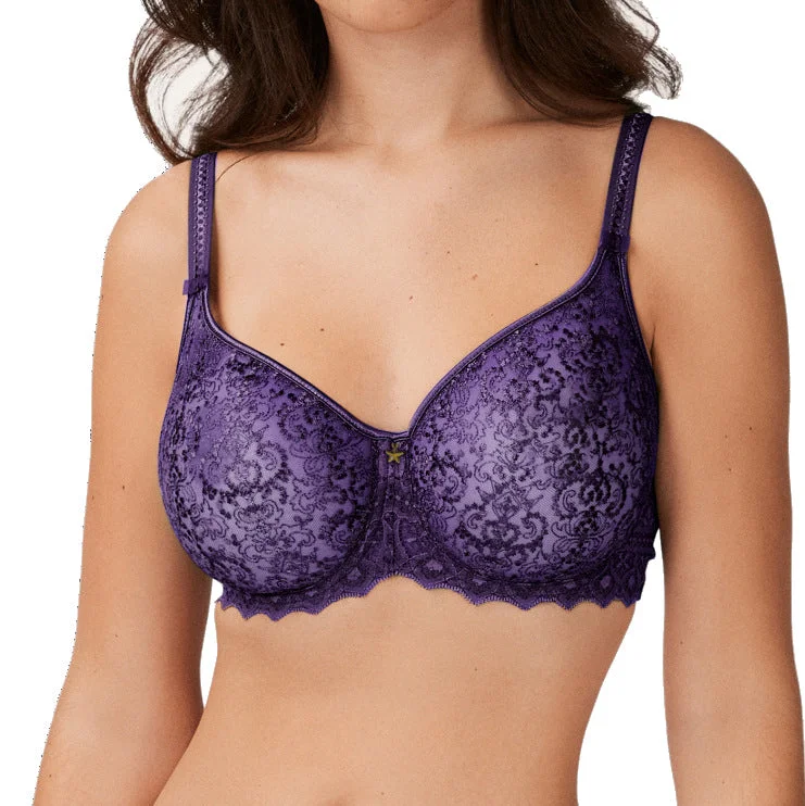 Price Blitz Empreinte Cassiopee Molded Tulle Bra - Dark Purple