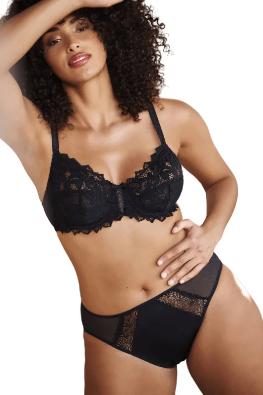 Reduced Prices BLACK UNLINED LACE BRA ARUM UNDERWIRE SOFT