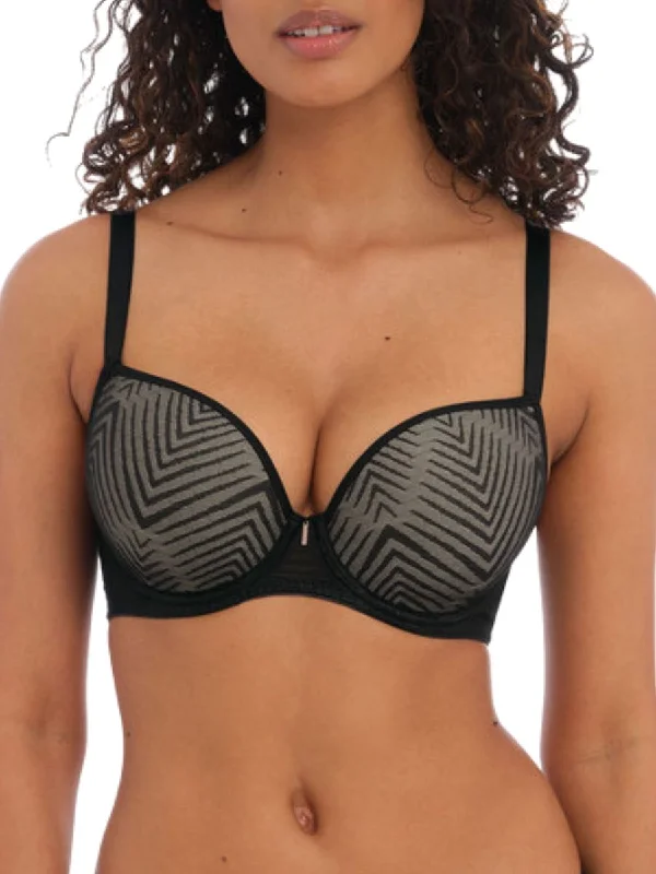 Weekend Bargains to Cherish Tailored Plunge T-Shirt Bra - Black