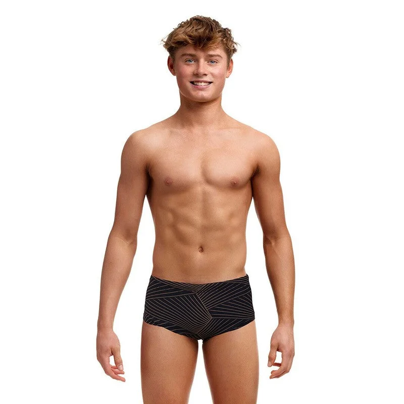 Crazy Savings Funky Trunks Boy's Sidewinder Trunks | Gold Weaver