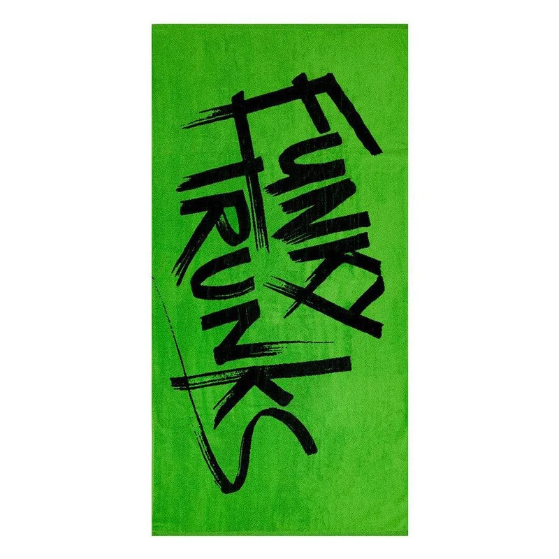 Crazy Deal Funky Trunks Cotton Jacquard Towel | Tagged Green