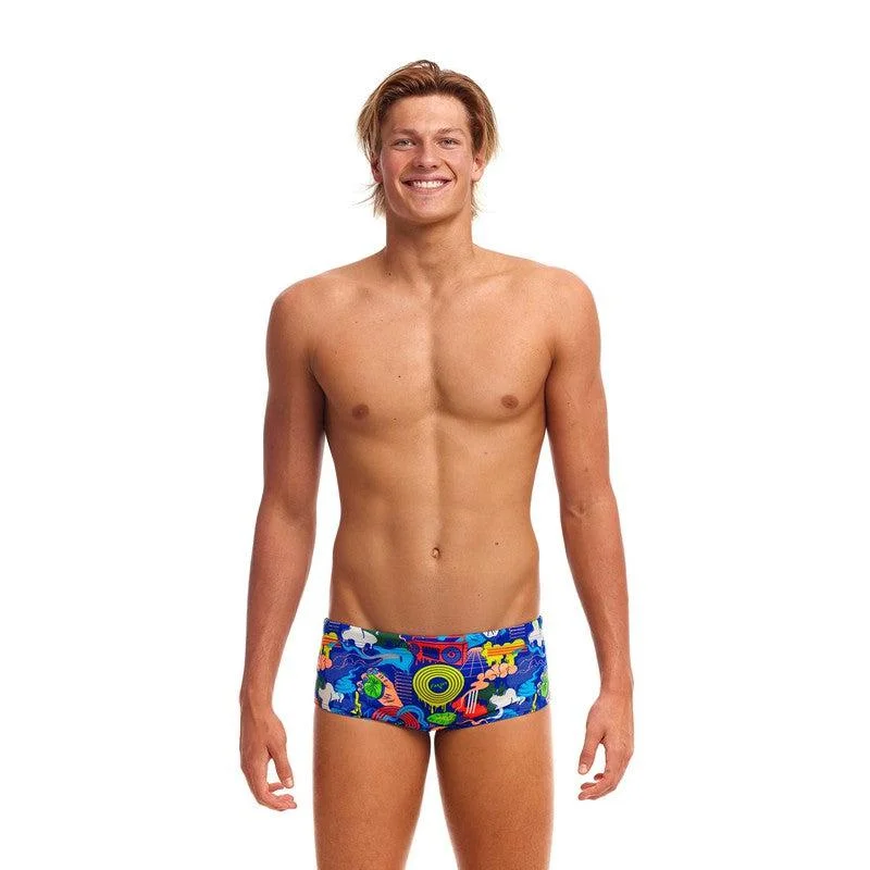 Time-Sensitive Funky Trunks Mens Sidewinder Trunks | Blues Baby