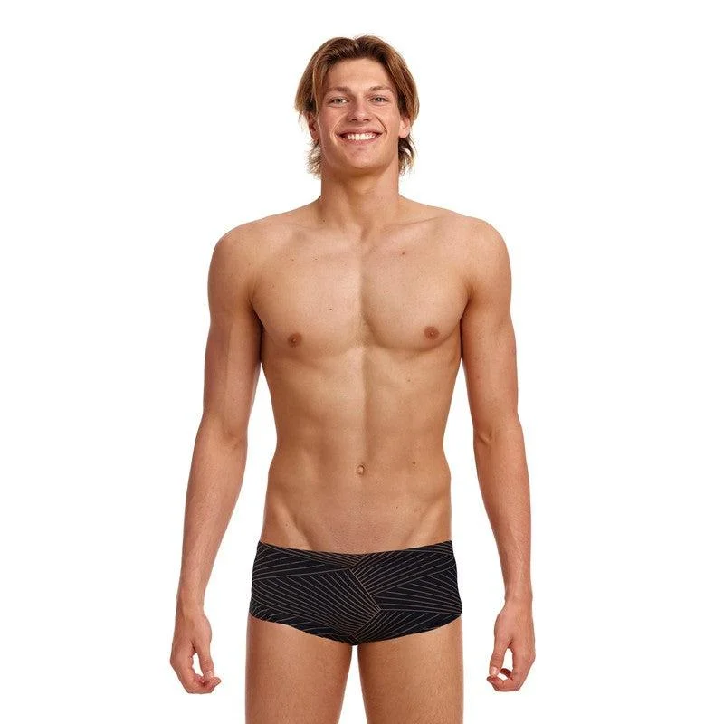 Take Action Funky Trunks Mens Sidewinder Trunks |Gold Weaver