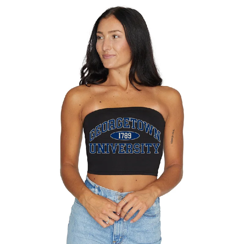 Georgetown Hoyas Black Tube Top