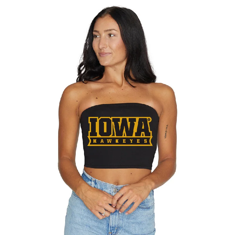 Daily Specials Iowa Hawkeyes Black Tube Top