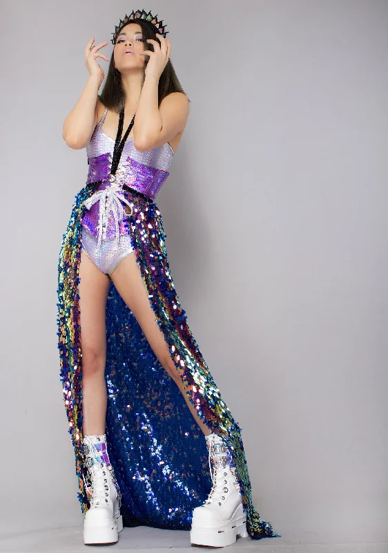 Weekend Offers That Dazzle Water Opal Teardrop Sequin Harness Gypsy Skirt