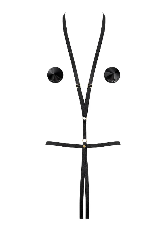 Anniversary Sale Le Petit Secret Magnetic Body Harness with Nipple Pasties