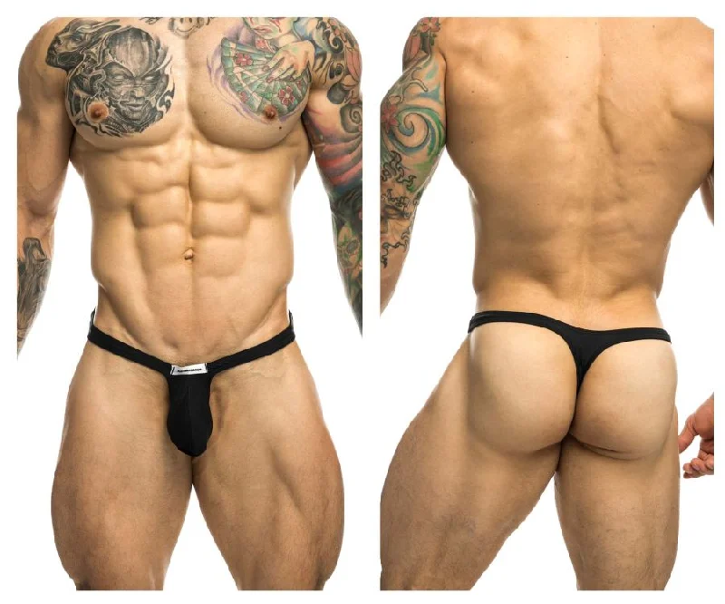 JUSTIN+SIMON XSJBU02 Bulge Thongs Color Black