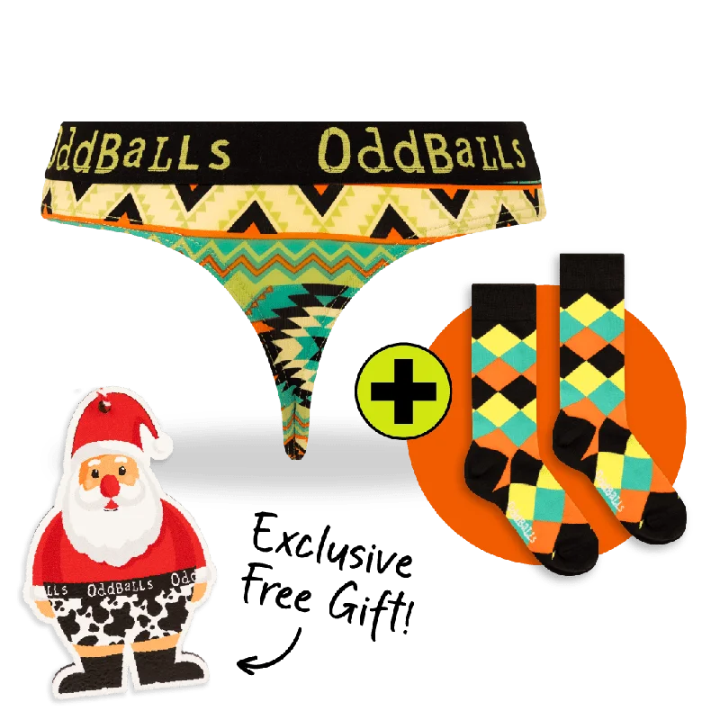 Weekend Savings Bonanza Ladies Thong & Free Socks - Monthly Subscription