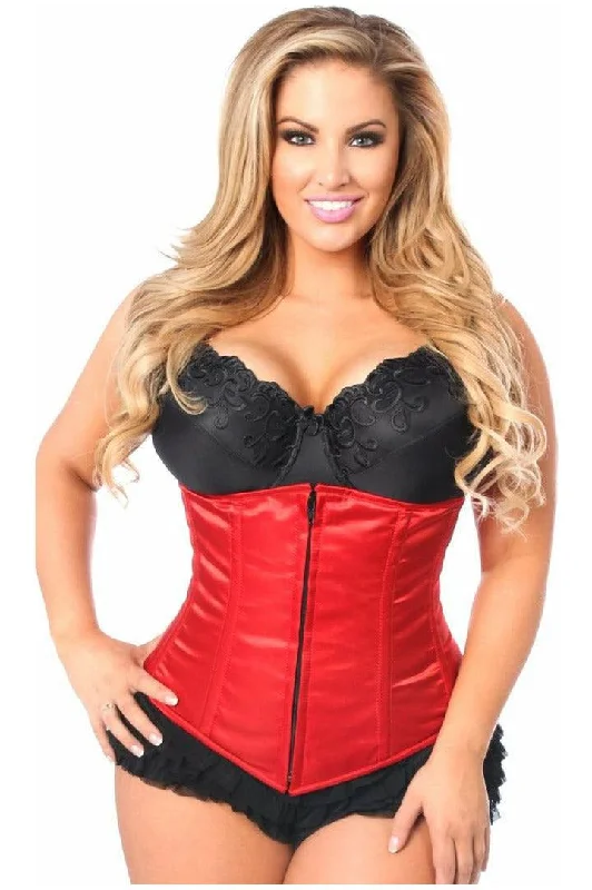 Lavish Red Underbust Zipper Corset